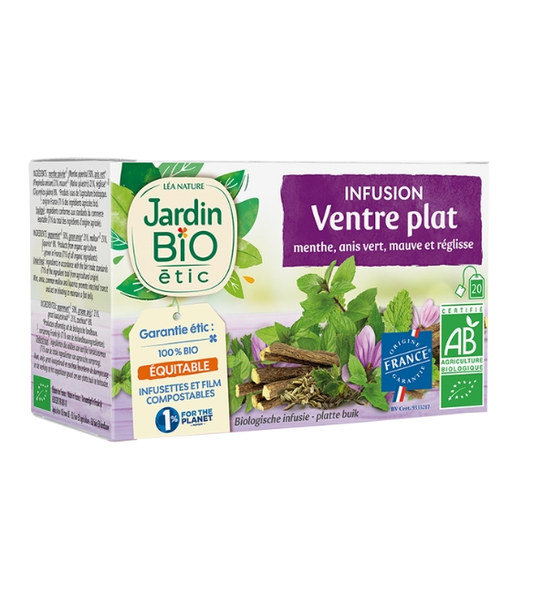 JARDIN-BIO-INFUSION-VENTRE-PLAT-30G-2 JARDIN BIO INFUSION VENTRE PLAT 20 SACHET – Image 1