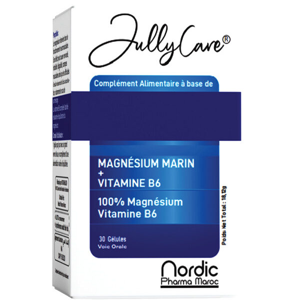 JULLYCARE MAGNÉSIUM + VITAMINE B6 30 Gélules