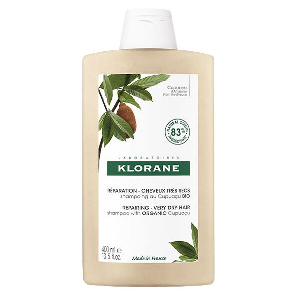 Klorane - Shampoing Réparation au Cupuaçu BIO - Cheveux très secs 400 ml