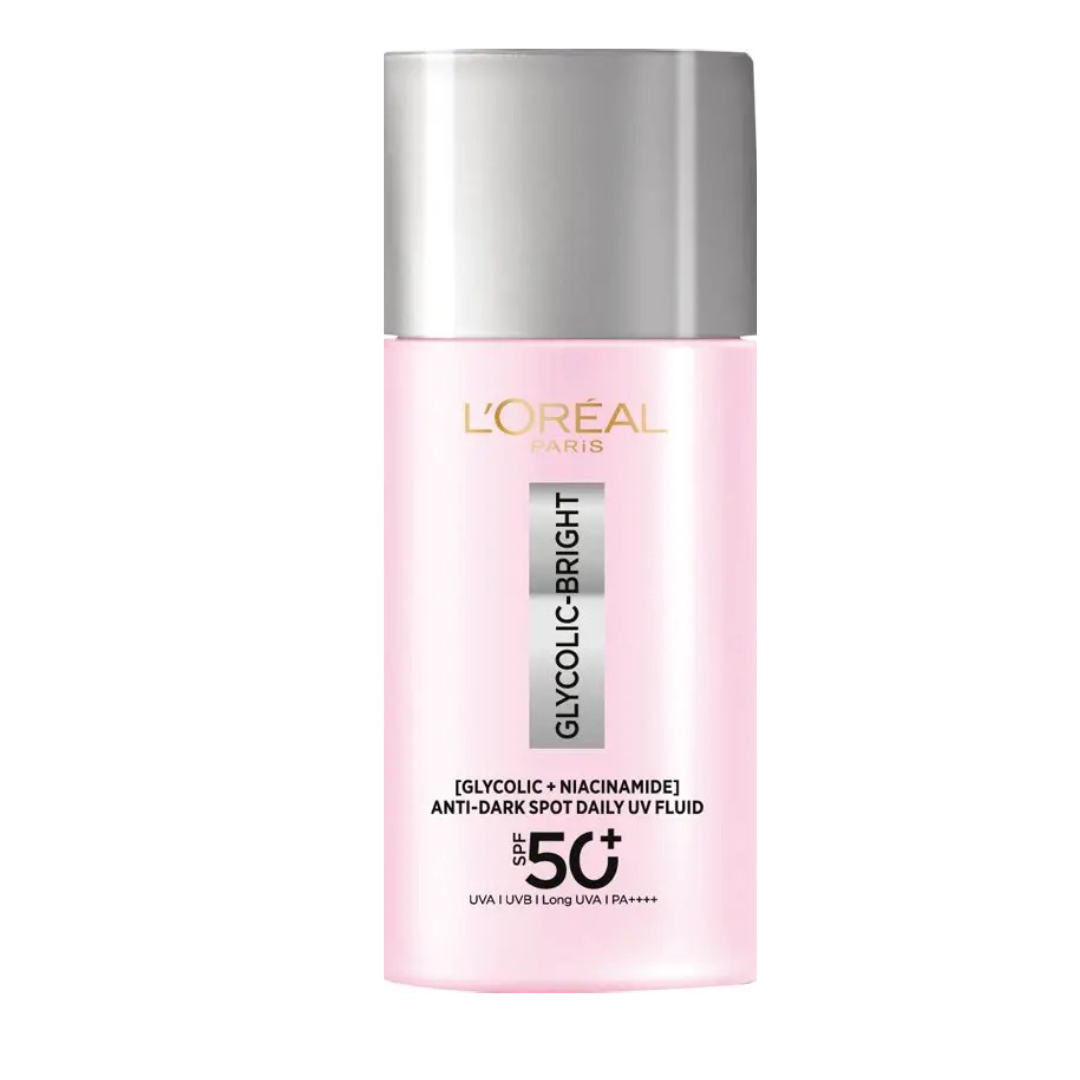 LOreal-PARIS-Glycolic-Bright-Anti-dark-Spot-UV-spf50-50ml- L'Oreal PARIS Glycolic-Bright Anti-dark Spot UV spf50+ 50ml – Image 1