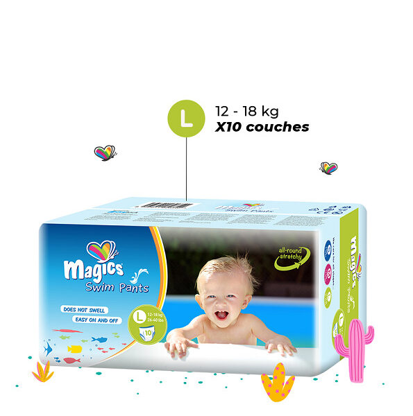 Magics Culottes de bain - Taille L 14kg - Sachet de10 Pièces