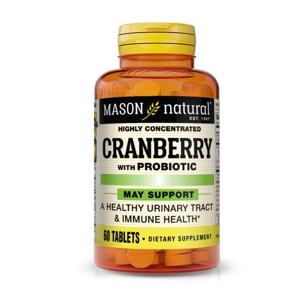 Mason Natural Cranberry with probiotic 60 Tablets 1633-60