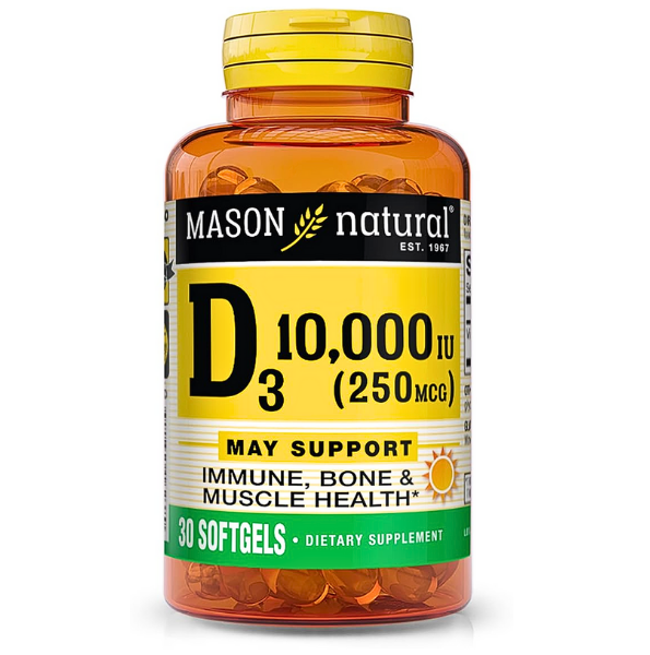 Mason Natural D3 10000 IU 30 softgels