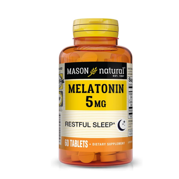 Mason Natural Melatonin 5mg 60 Tablets 1114-60