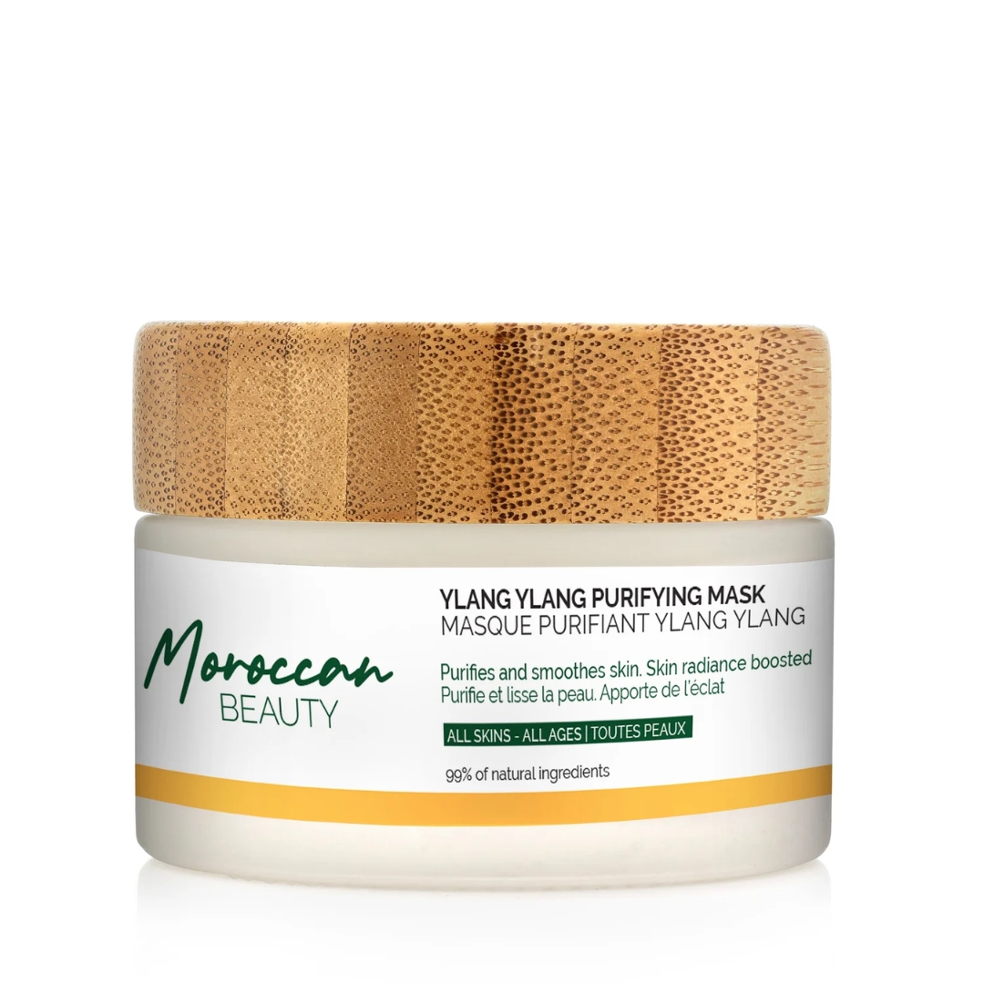 Moroccan-Beauty-Masque-purifiant-Ylang-Ylang-50ml Moroccan Beauty Masque Purifiant Ylang Ylang 50ml – Image 1