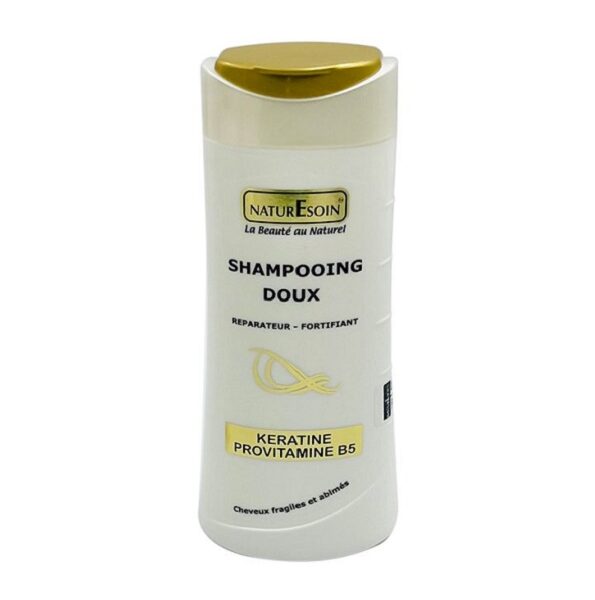 NATURE SOIN Shampooing Doux Réparateur-Fortifiant à La Kératine et à La Provitamine B5