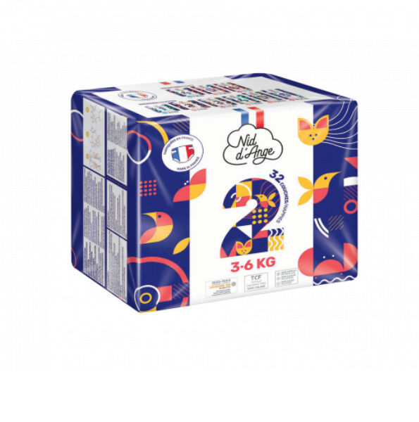 Nid d'ange Couche Taille 2 3/6kg 32pieces