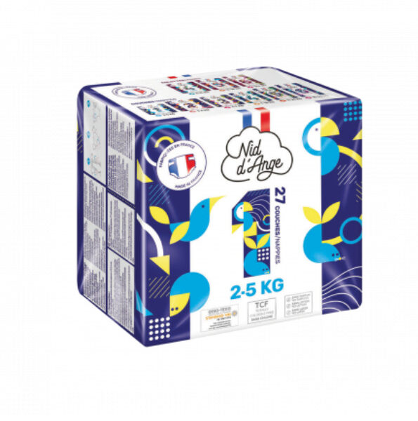 Nid d'ange Couche Taille 1 2/5kg 27pieces