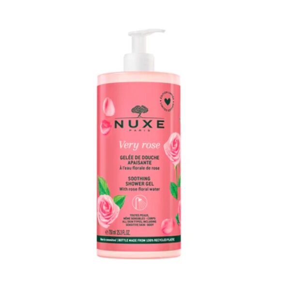 Nuxe Very Rose Gelee De Douche Apaisant 750ml