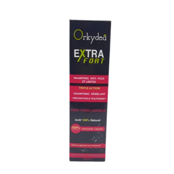 Orkydea Extra Fort Shampoig Anti-Poux Et Lentes 125ml