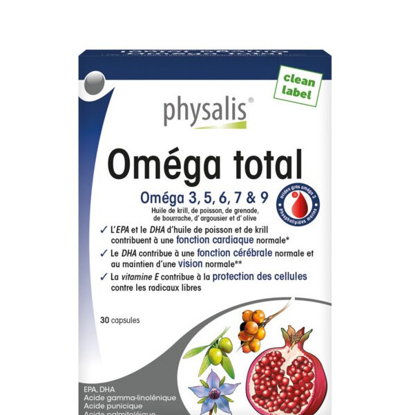 Physalis Omega total 3.5.6.7 & 9 30 Capsules