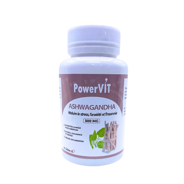 PowerVit Ashwaganda 300mg 60 Gelules