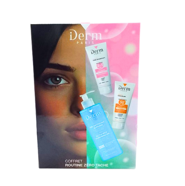IDerm Coffret Routine Zero Tache  Gel surgras+Creme depigmentante+Ecran