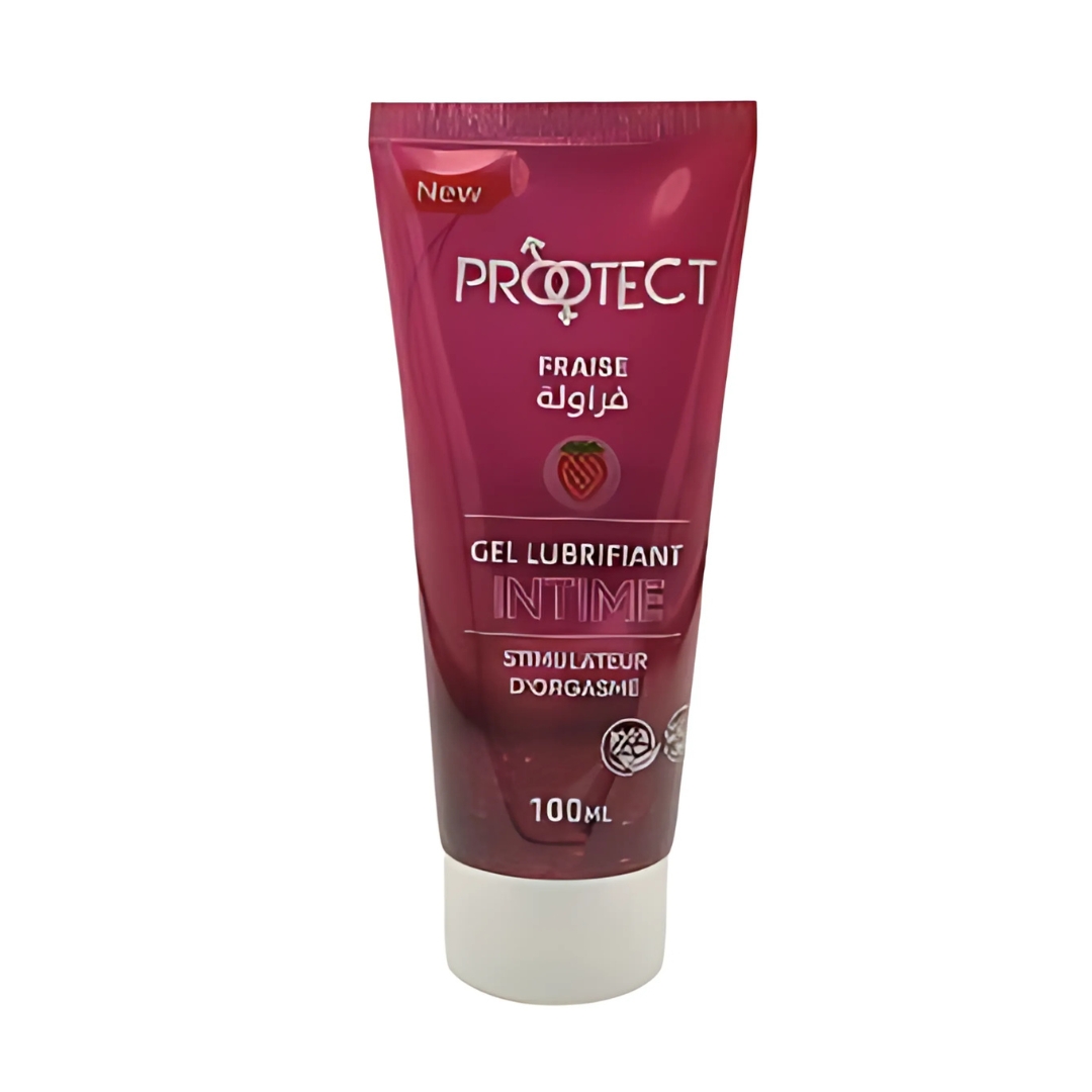 Protect-gel-Lubrifiant-fraise-100ml-2 Protect gel Lubrifiant Fraise 100ml – Image 1