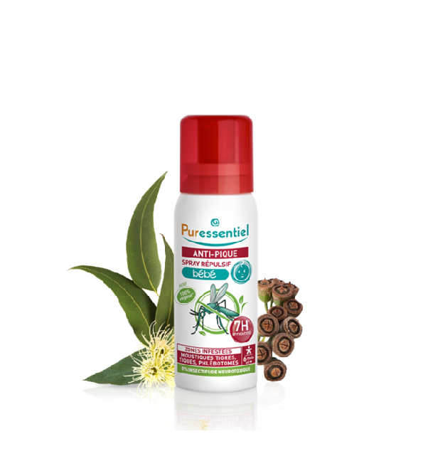 Puress-Anti-pique-Spray-repulsif-Bebe-60ml-1-2 puressentiel Anti pique Spray repulsif Bebe 60ml – Image 1