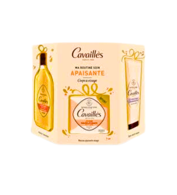 RC-Coffret-Apaisante-Creme-MiraculeuseHuile-Douche-VeloutanteSavon-2 Roge Cavailles Coffret Apaisante Creme Miraculeuse+Huile Douche Veloutante+Savon – Image 1