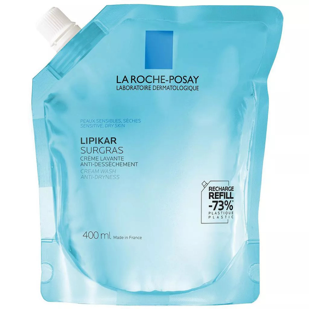 Rp-Lipikar-Surgras-Creme-Lavante-Eco-Recharge-400ml-2 Roche Posay Lipikar Surgras Creme Lavante Eco-Recharge 400ml – Image 1