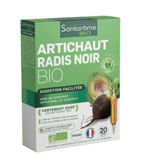 SANTAROME ARTICHAUT RADIS NOIR 20 AMPOULES