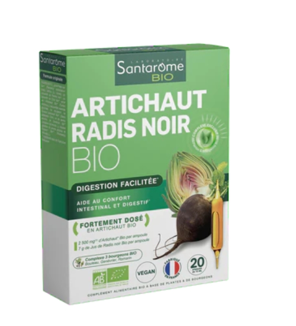 SANTAROME-BIEN-ETRE-DU-FOIE-20-AMPOULES-2 SANTAROME ARTICHAUT RADIS NOIR 20 AMPOULES – Image 1