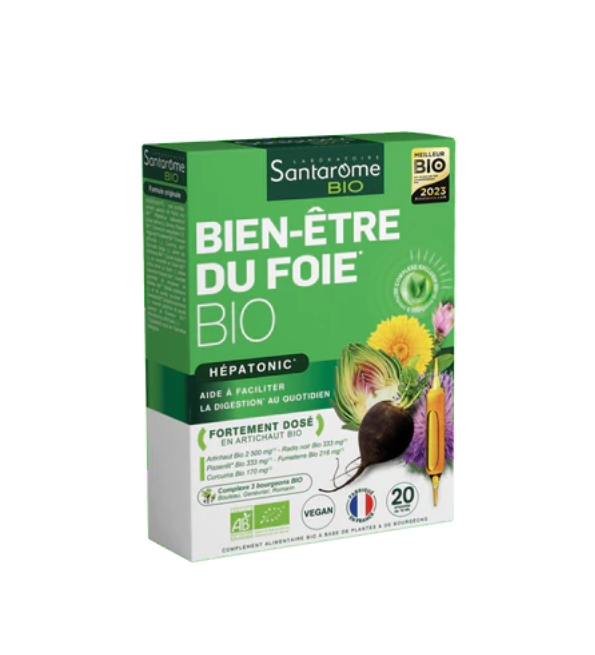 SANTAROME-BIEN-ETRE-DU-FOIE-20AMP SANTAROME BIEN ETRE DU FOIE 20 AMPOULES – Image 1