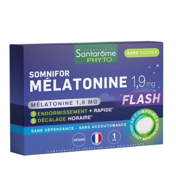 SANTAROME SOMNIFOR MELATONINE 1,9MG 30 COMPRIMES