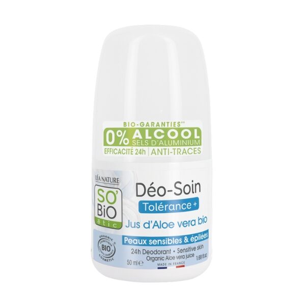 SO BIO DEODORANT TOLERANCE + ALOE VERA 50ML