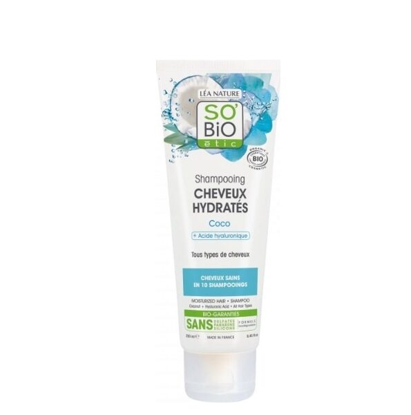 SO BIO SHAMPOOING CHEVEUX HYDRATES COCO 250ML