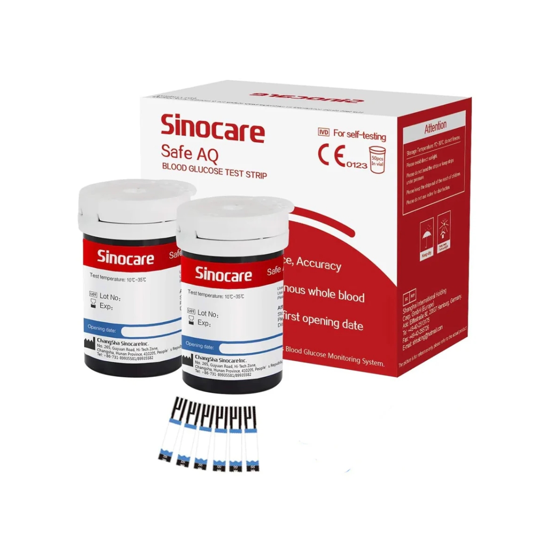 Sinocare-Bandelettes-50pcs-2 Sinocare Bandelettes 50 Pieces – Image 1