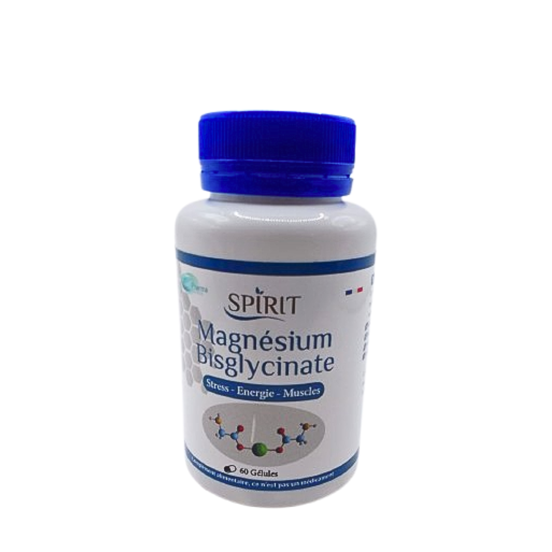 Spirit-Magnesium-Bisglycinate-60gelules-2 Spirit Magnesium Bisglycinate 60Gelules – Image 1