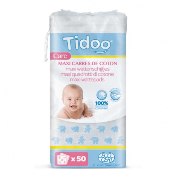 TIDOO CARRES MAXI BABY 50 UNITES
