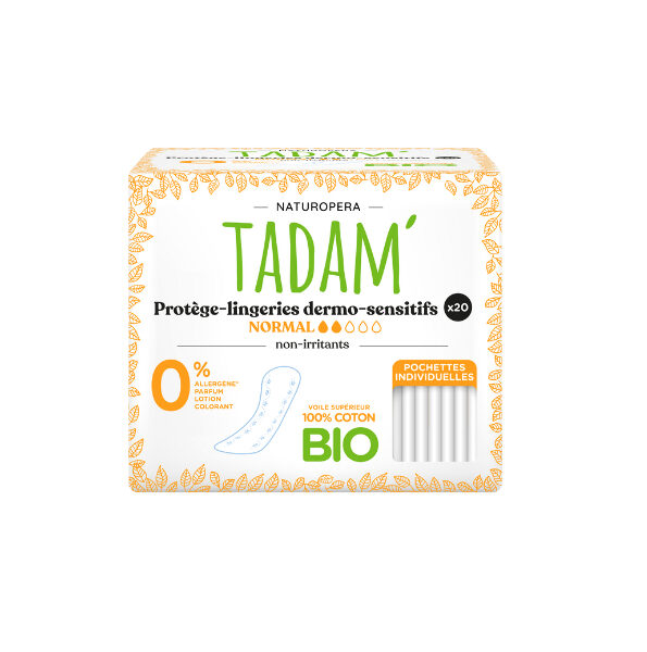 Tadam Protege Lingeries Coton Bio Normal 20un