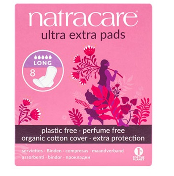 NATRACARE SERVIETTE ULTRA EXTRA LONG 8 Unités