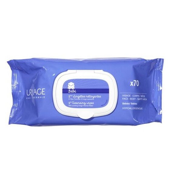 Uriage Bébé - 1ères lingettes nettoyantes *70