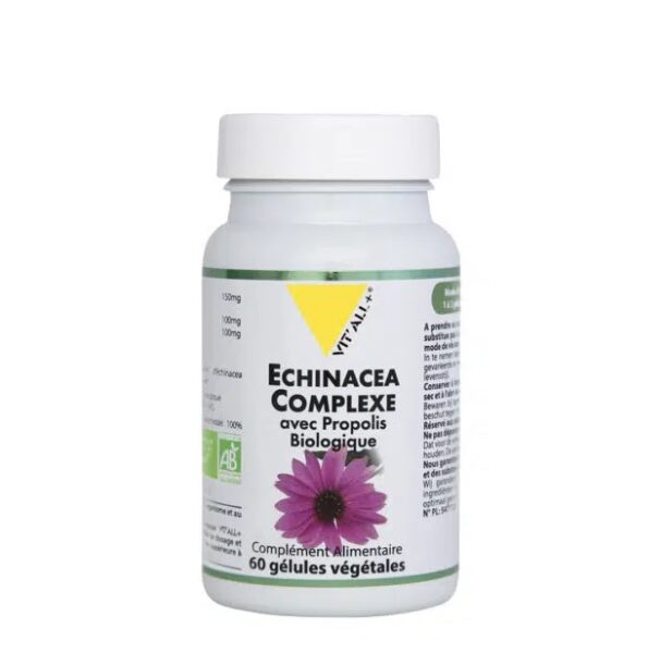 VITALL PLUS ECHINACEA COMPLEXE BIO AVEC PROPOLIS 60 GELULES