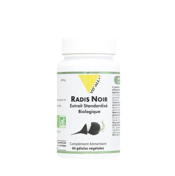 VITALL PLUS RADIS NOIR 250MG 60 GELULES