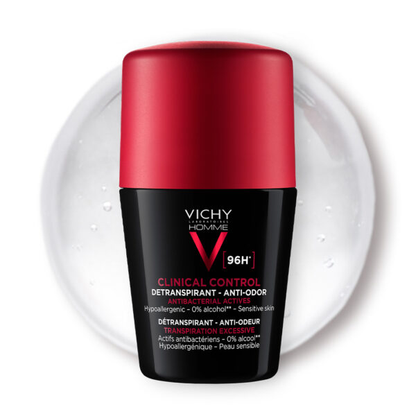 Vichy Homme DÉODORANT CLINICAL CONTROL 96H | Tous types de peau | 50ml