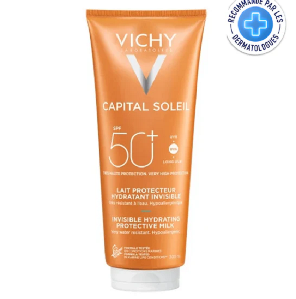 VICHY CAPITAL SOLEIL SPF50+ LAIT PROTECTEUR HYDRATANT INVISIBLE 300ML