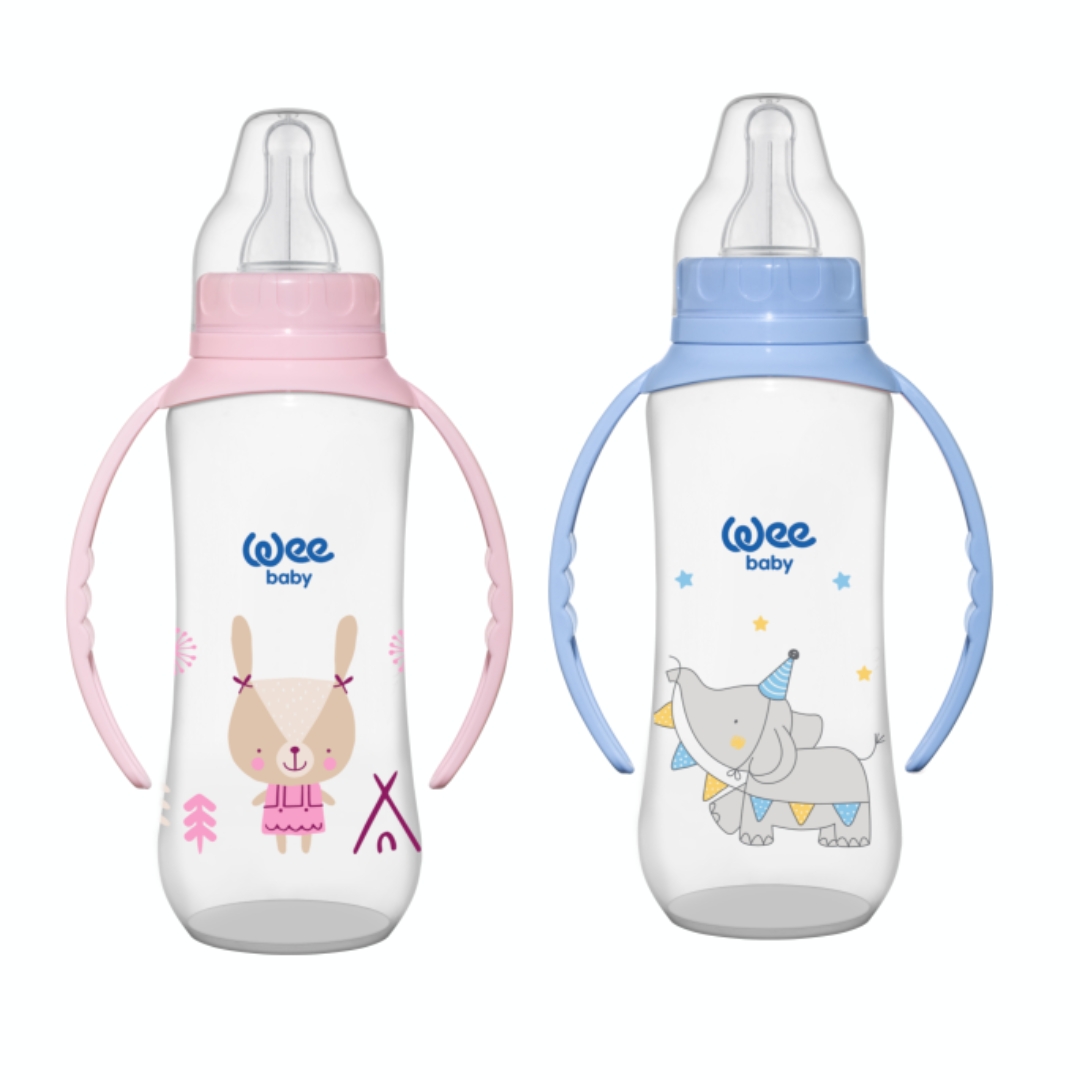 WeeBaby-bib-Classic-avec-poignee-6-18m-150ml-744-F-4 WeeBaby Biberon Classic Avec Poignee 6-18 Mois 150ml 744-F – Image 1