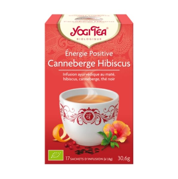 YOGI TEA ENERGIE POSITIVE CRANBERRIES HIBISCUS 17 X 2G