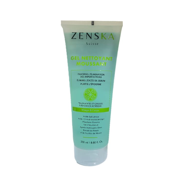 Zenska Gel Nettoyant Moussant 250ml
