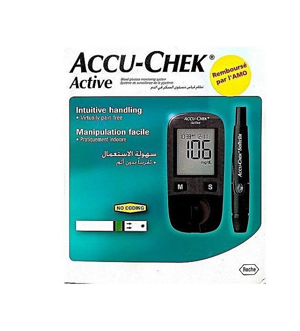 accu-check-accu-chek-active-kit-lecteur-de-glycemie-10-bandelettes-glycemie-2 Accu-Check Kit Active – Image 1