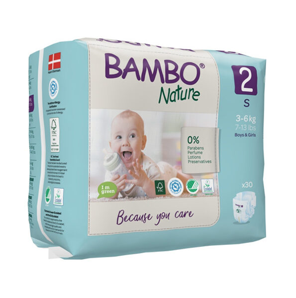 Bambo Nature 2, couches S 3-6kg/30un