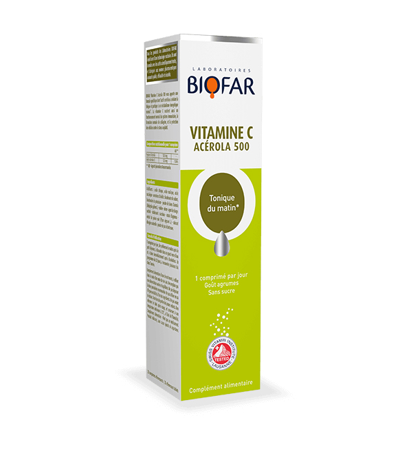 biofar-c-1 Biofar Vitamine C Acerola 500 20 capsules – Image 1