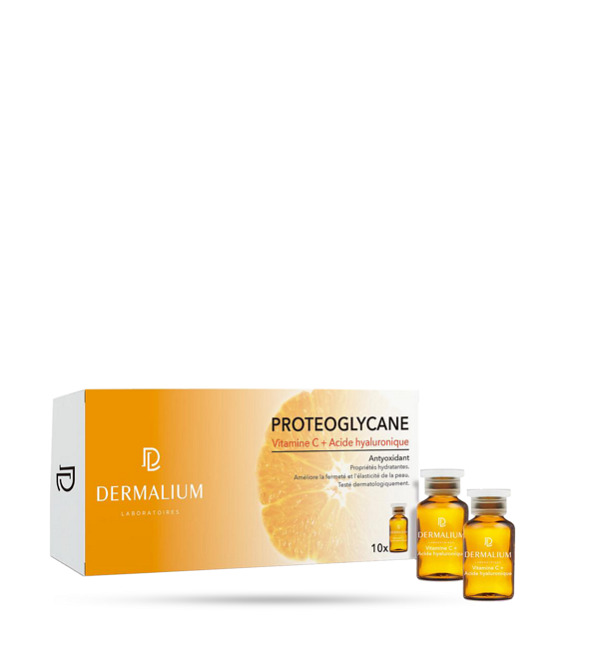 c-1 DERMALIUM PROTEOGLYCANE VITAMINE C + ACIDE HYALURONIQUE 10*2ml – Image 1