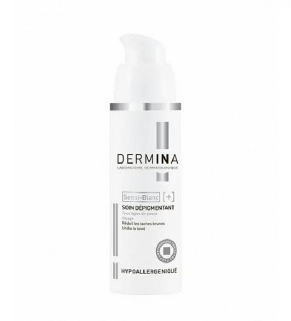 dermina-sensi-blanc-soin-depigmentant-anti-taches-30ml-1-1 Dermina Sensi Blanc+ Soin Depigmentant 30ml – Image 1