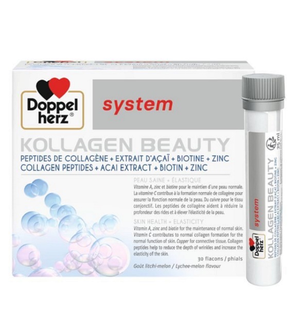 doppelherz-collagen-beauty-30-flacons-1 Doppel Herz KOLLAGEN BEAUTY Boite de 30 Ampoules – Image 1