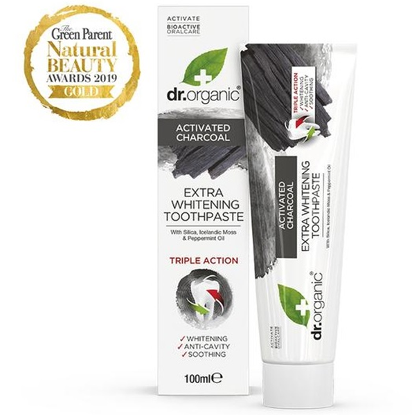 Dr Organic Dentifrice au Charbon 100Ml