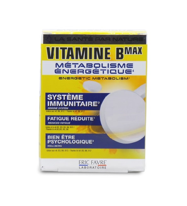 eric-favre-60g-1-2 Eric favre complexe Vitamine B MAX 60 Comprimès – Image 1