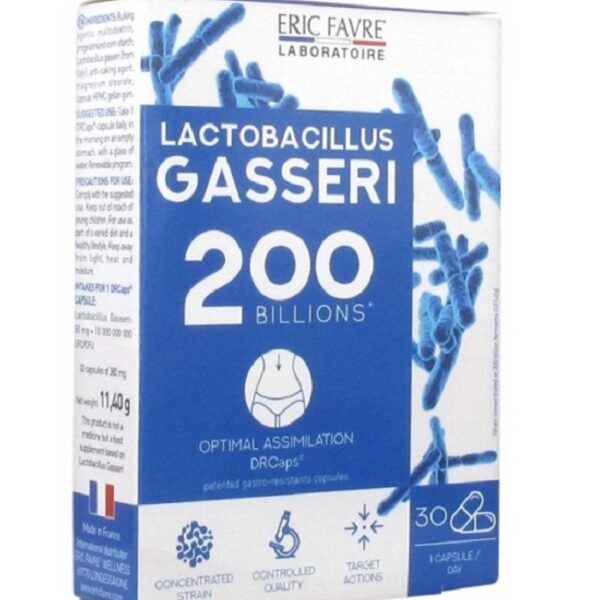 ERIC FAVRE LACTOBACILLUS GASSERI BOITE 30 GÉLULES
