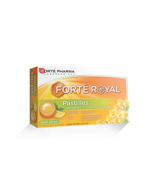 forte-pharma-royal-pastilles-citron-24unites-2 FORTÉ ROYAL PASTILLES GORGE 24 Unités – Image 1
